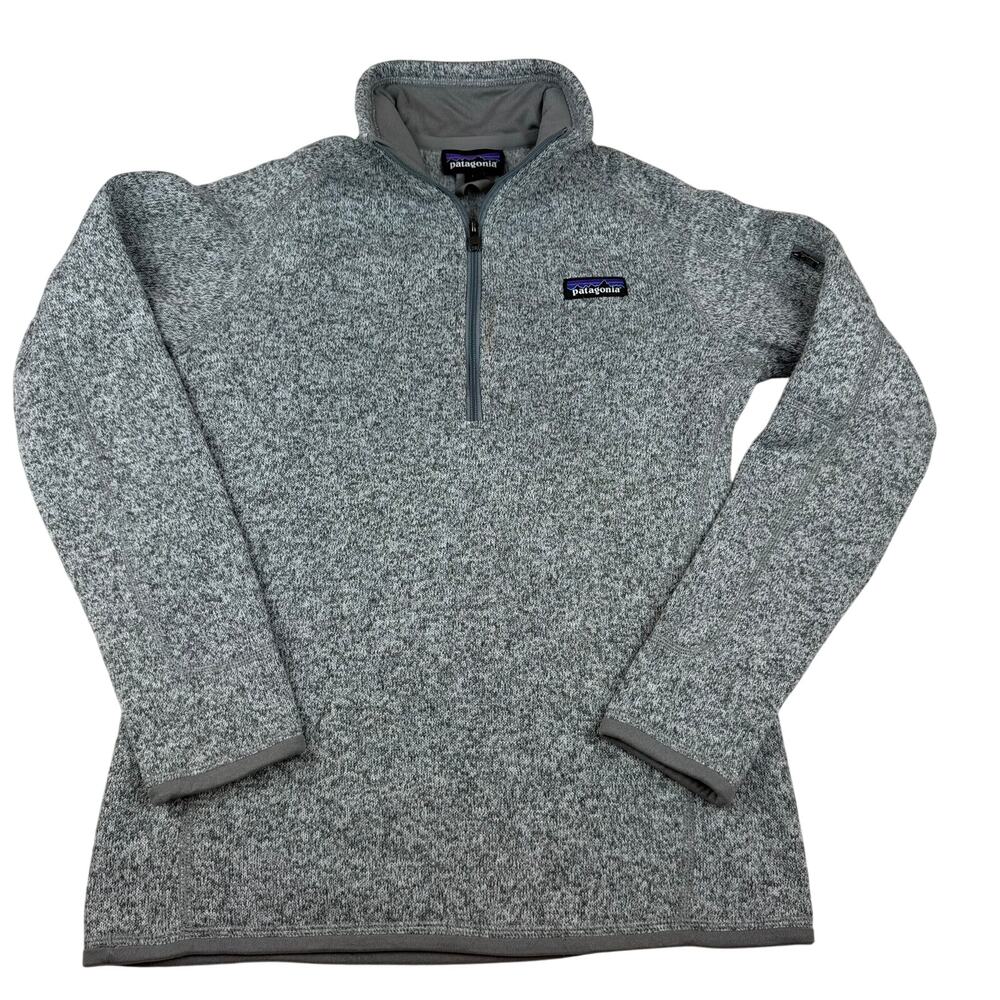 Patagonia Better Sweater Quarter Zip Pullover Gray XS